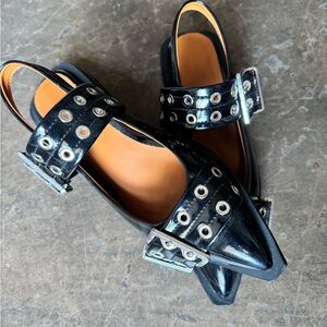 Stylish Black Women's Slingback Shoes